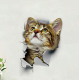 Cats 3D Toilet Sticker