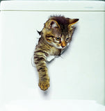 Cats 3D Toilet Sticker