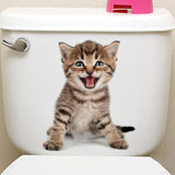 Cats 3D Toilet Sticker