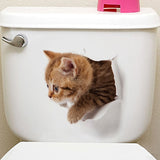 Cats 3D Toilet Sticker