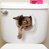 Cats 3D Toilet Sticker