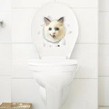Cats 3D Toilet Sticker