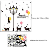 Cats Streed Lamp Sticker