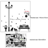 Cats Streed Lamp Sticker