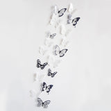 18pcs/lot 3d Effect Crystal Butterflies Wall Sticker