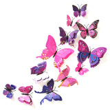12pcs 3D Butterfly Wall Stickers