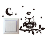 Cute 5 Owls Wall Sticker