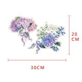 Colorful Flowers Toilet Sticker