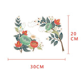Colorful Flowers Toilet Sticker