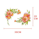 Colorful Flowers Toilet Sticker