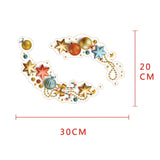 Colorful Flowers Toilet Sticker