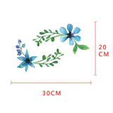 Colorful Flowers Toilet Sticker