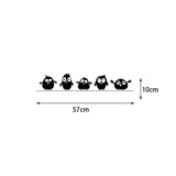 Cute 5 Little Birds Wall Sticker